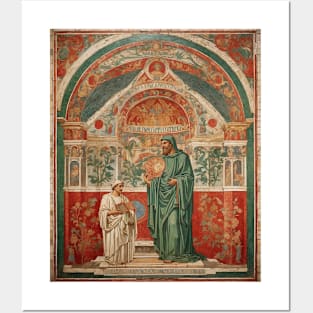 SAn Vitale And Byzantine Mosaics Italy Vintage Tourism Travel Poster Posters and Art